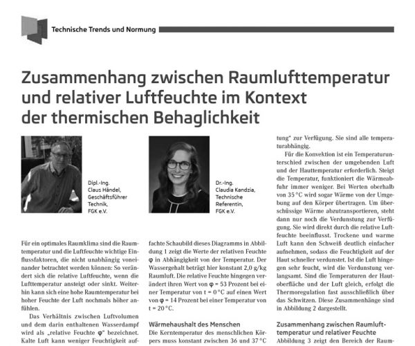 Abbildung des Inhalts einer Fachzeitschrift