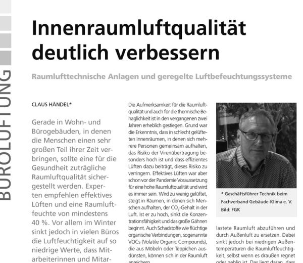 Abbildung des Inhalts einer Fachzeitschrift